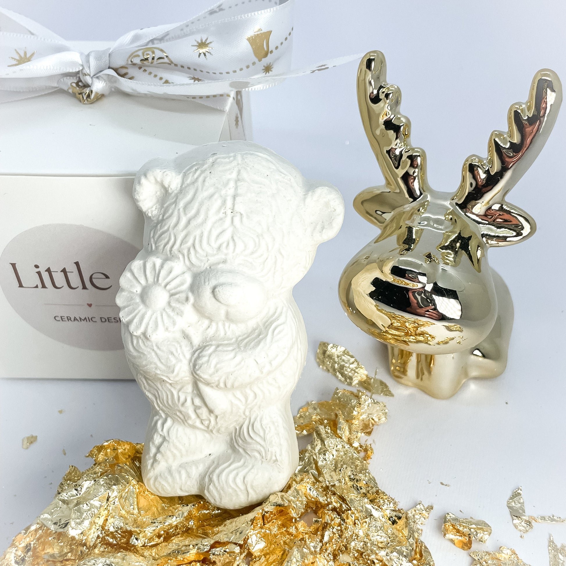 Urso com Flor | Cerâmica Perfumada