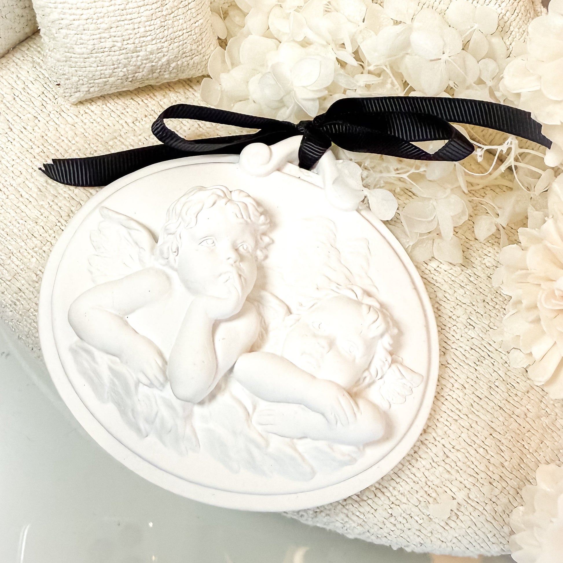 Anjos em moldura | Cerâmica Perfumada