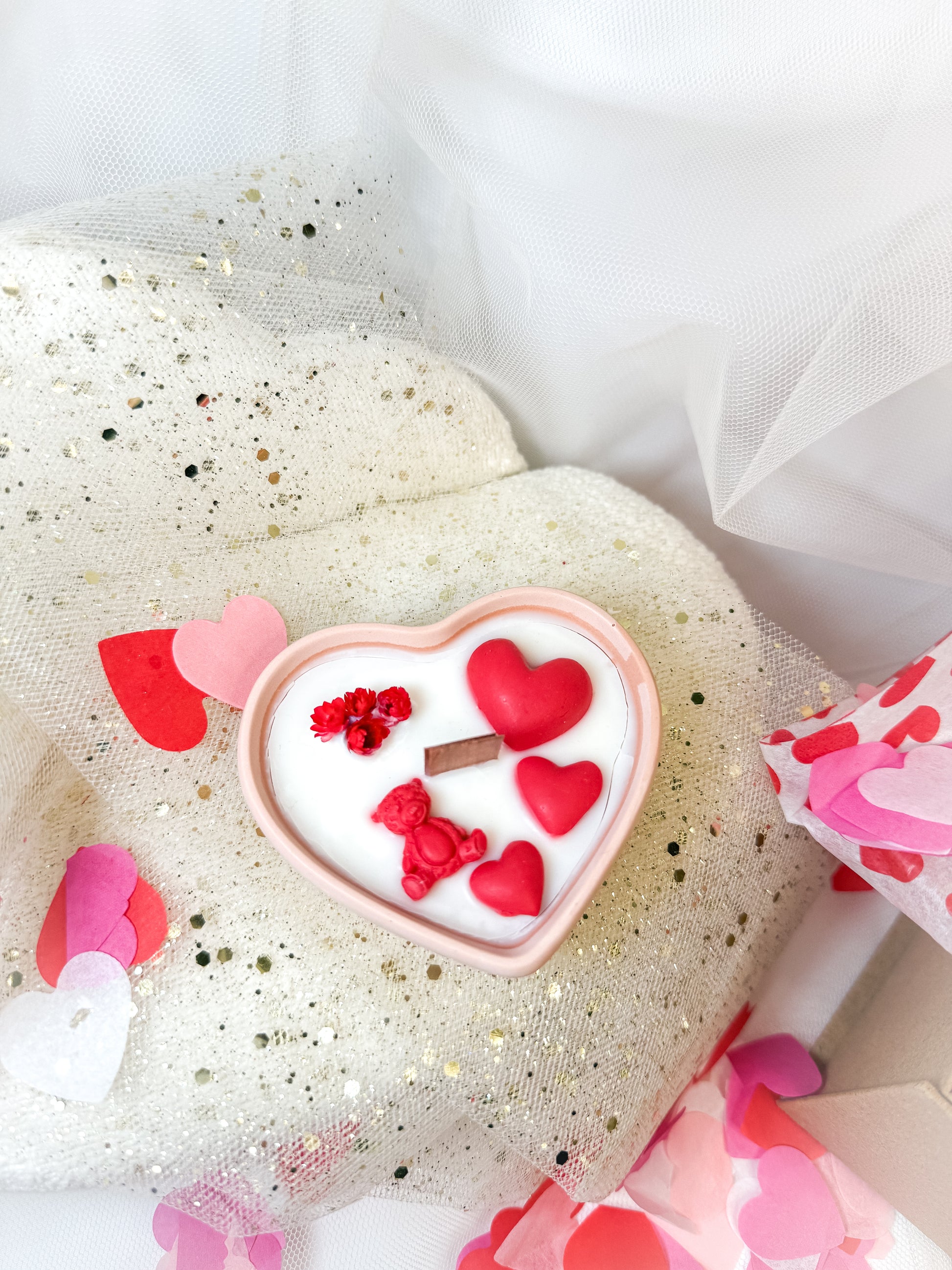 Vela aromática coração "Amor"