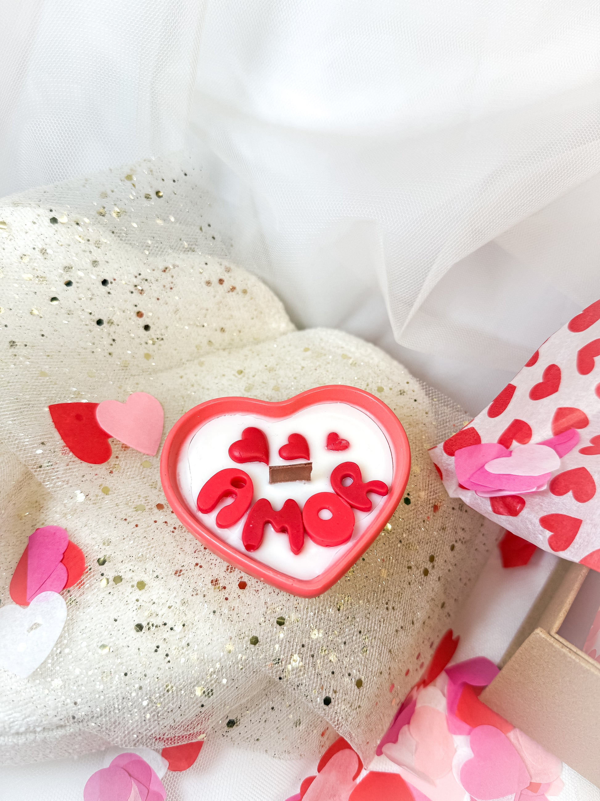 Vela aromática coração "Amor"