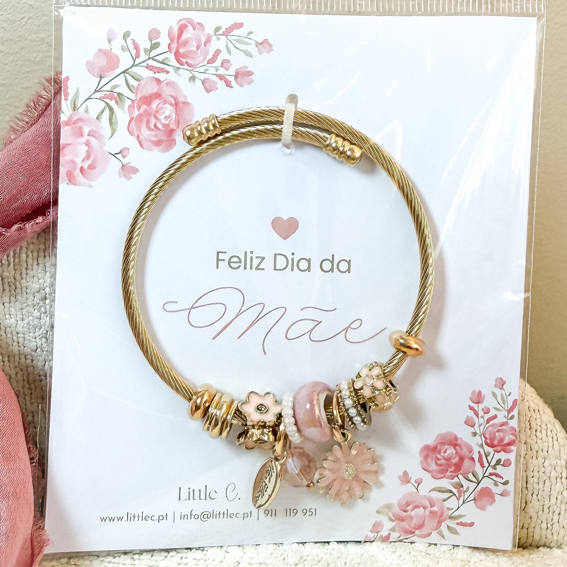 Pulseira Dia da Mãe (Aço Inoxidável)