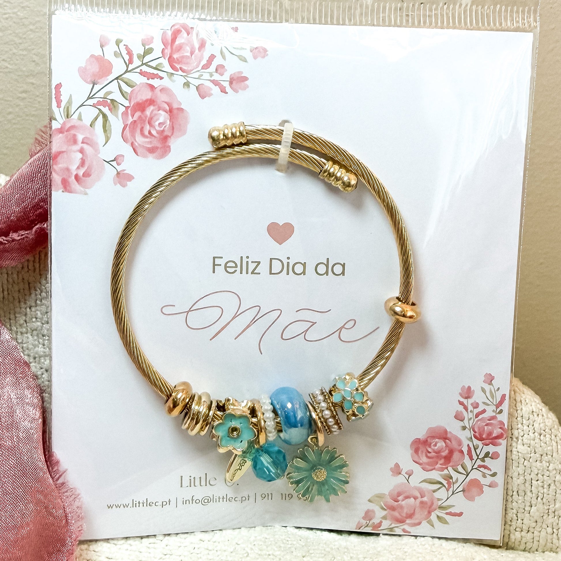Pulseira Dia da Mãe (Aço Inoxidável)