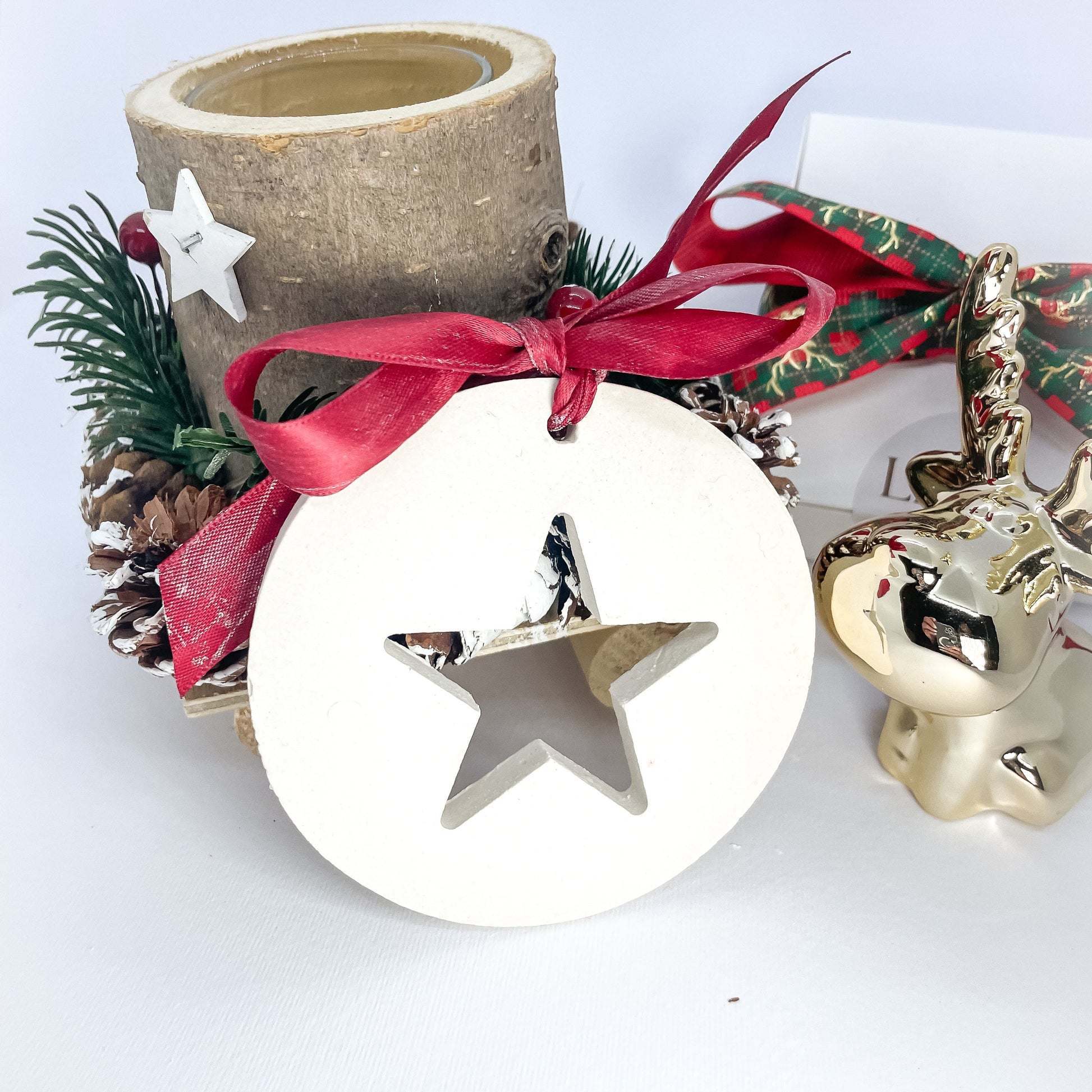 Estrela de Natal Perfurada | Cerâmica Perfumada