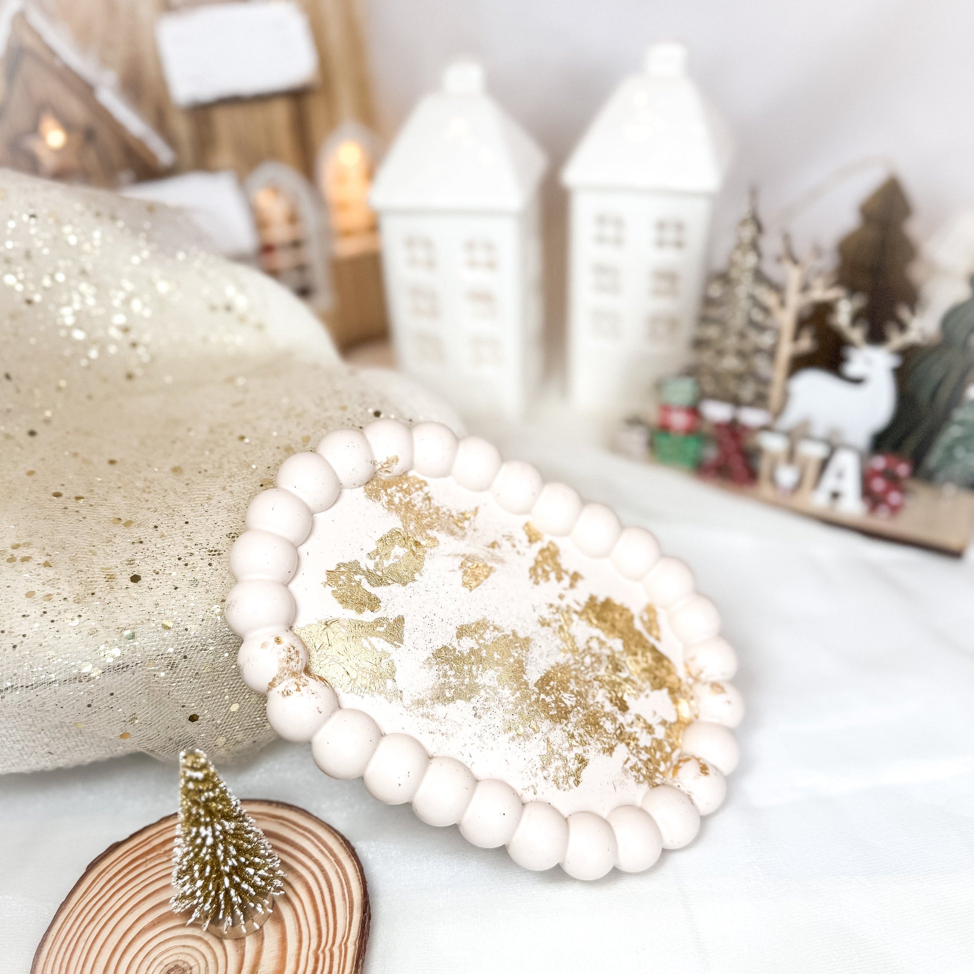 Prato Oval Coleção Natal 2025 | Resina Ecológica