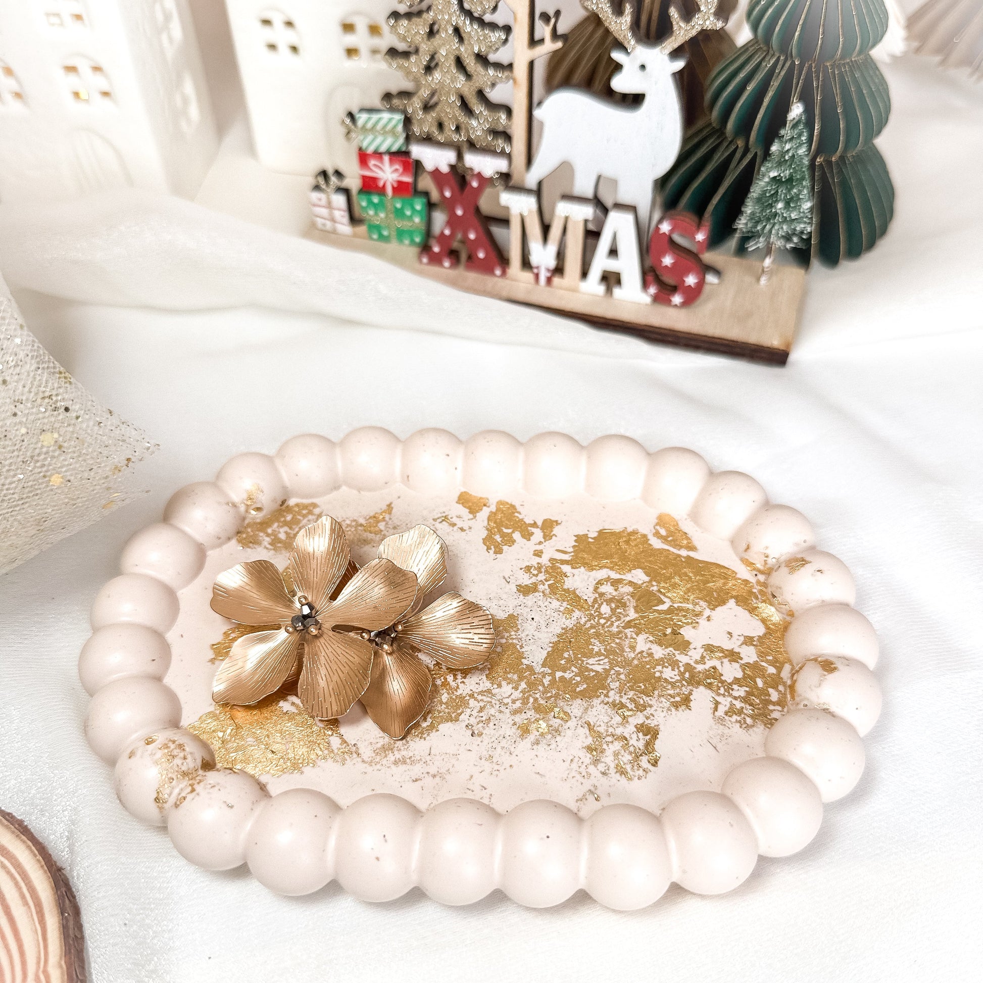 Prato Oval Coleção Natal 2025 | Resina Ecológica