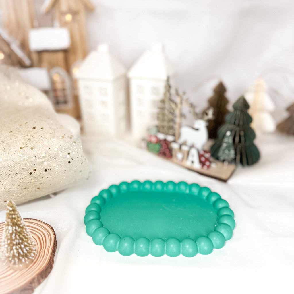 Prato Oval Coleção Natal 2025 | Resina Ecológica