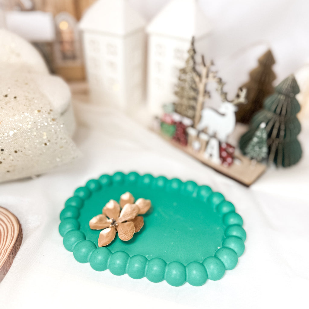 Prato Oval Coleção Natal 2025 | Resina Ecológica