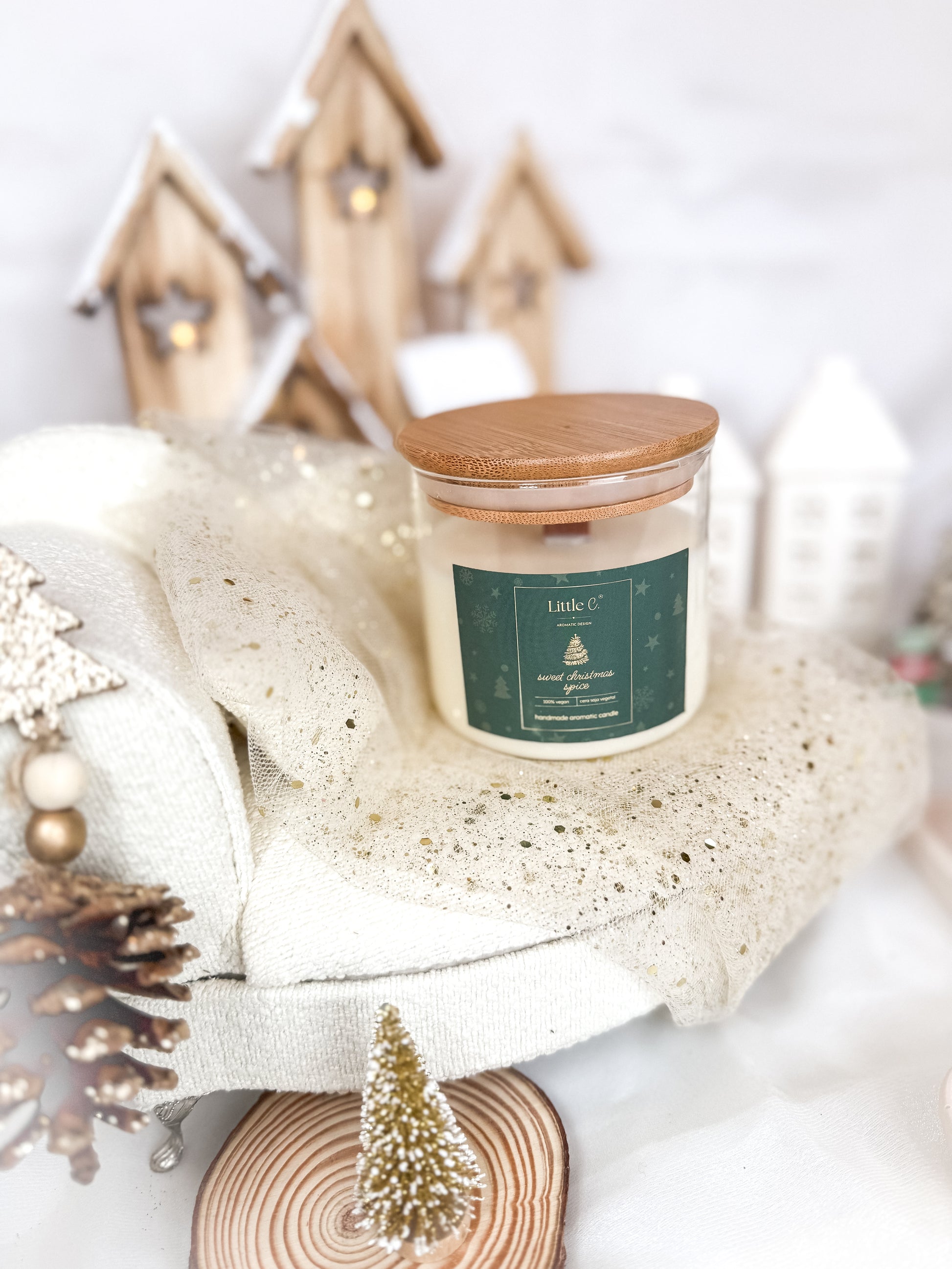 Vela Aromática Grande Bambu Edição Natal 2025