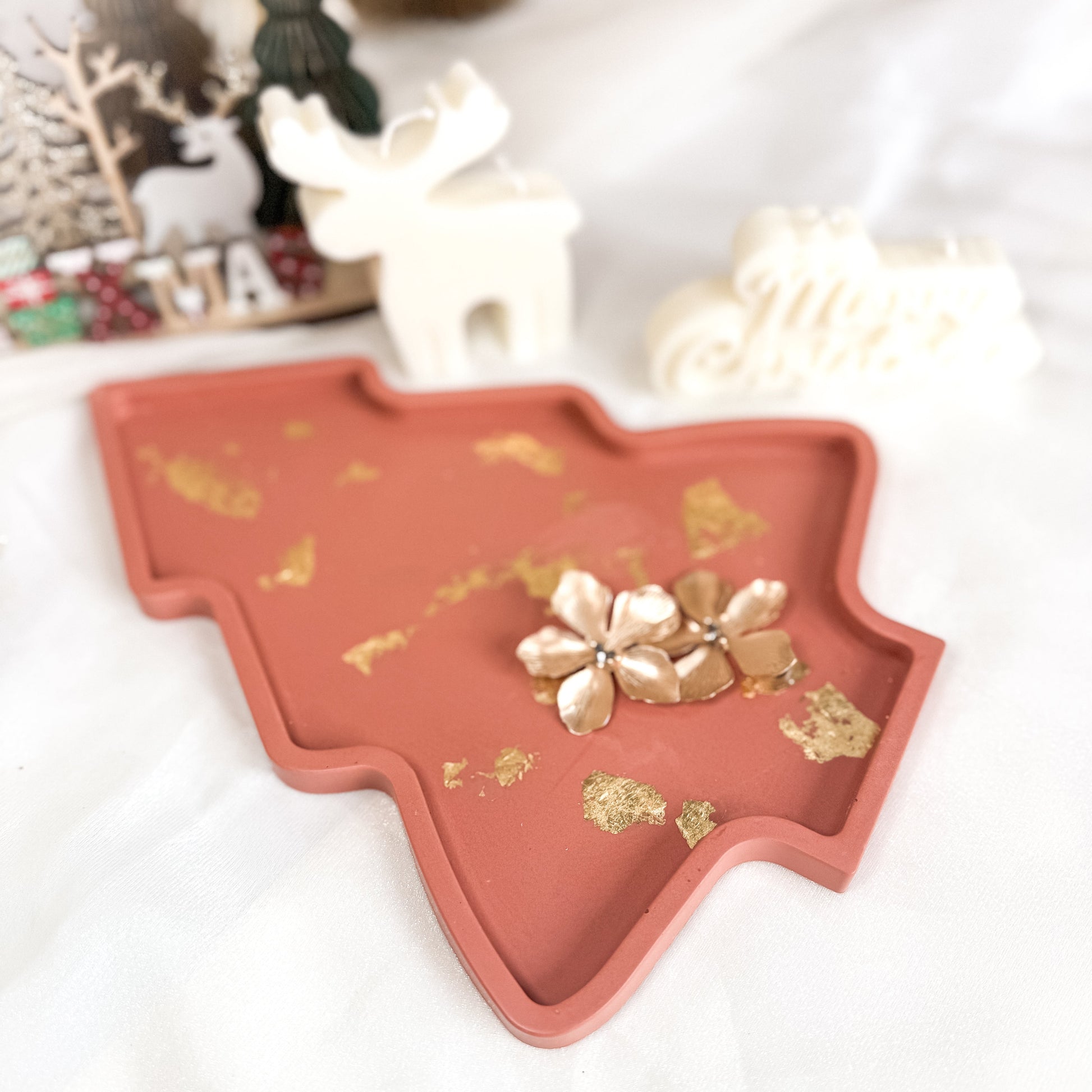 Prato Árvore de Natal Coleção Natal 2025 | Resina Ecológica