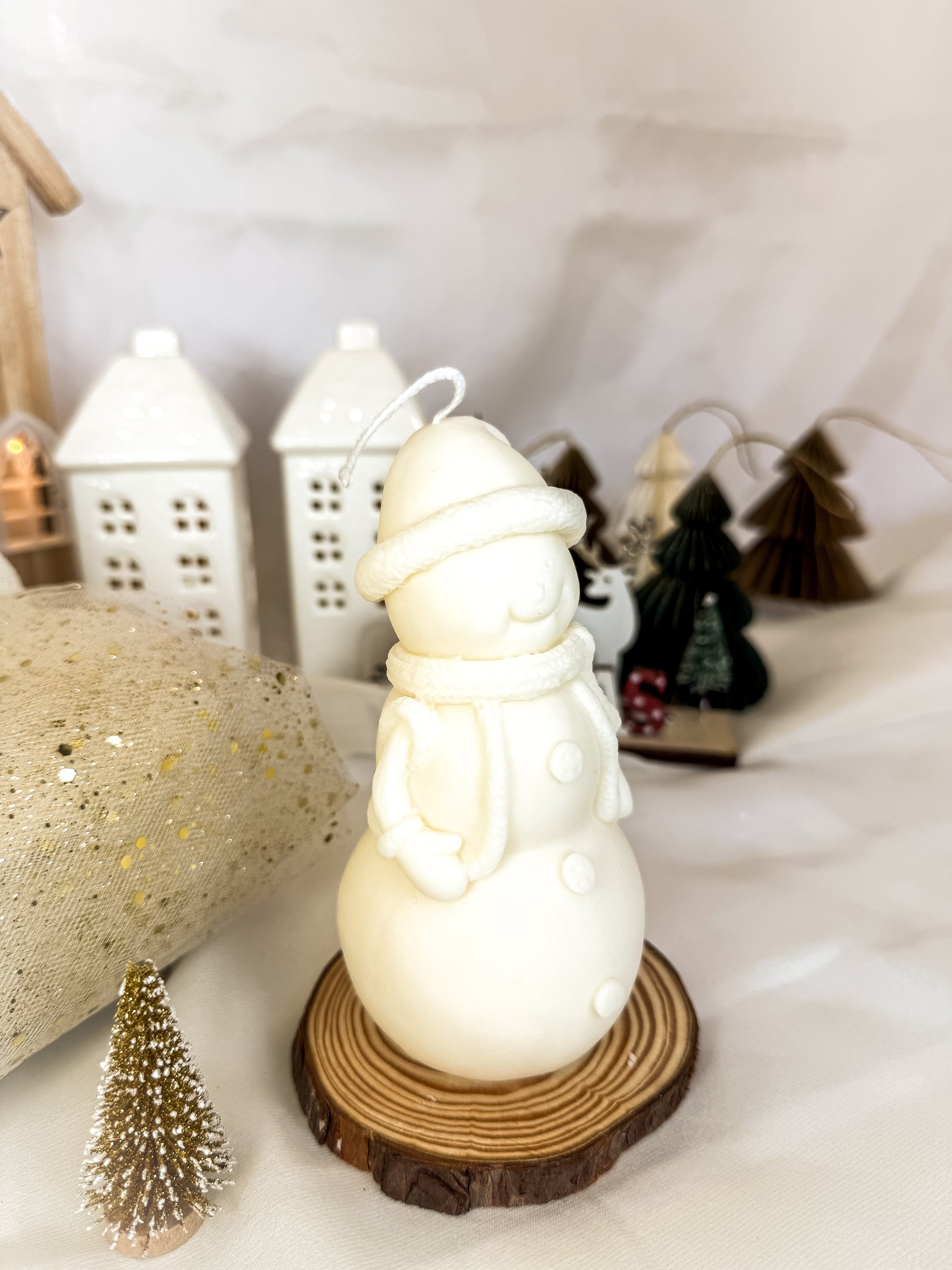 Boneco de Neve | Vela Aromática Cera de Soja
