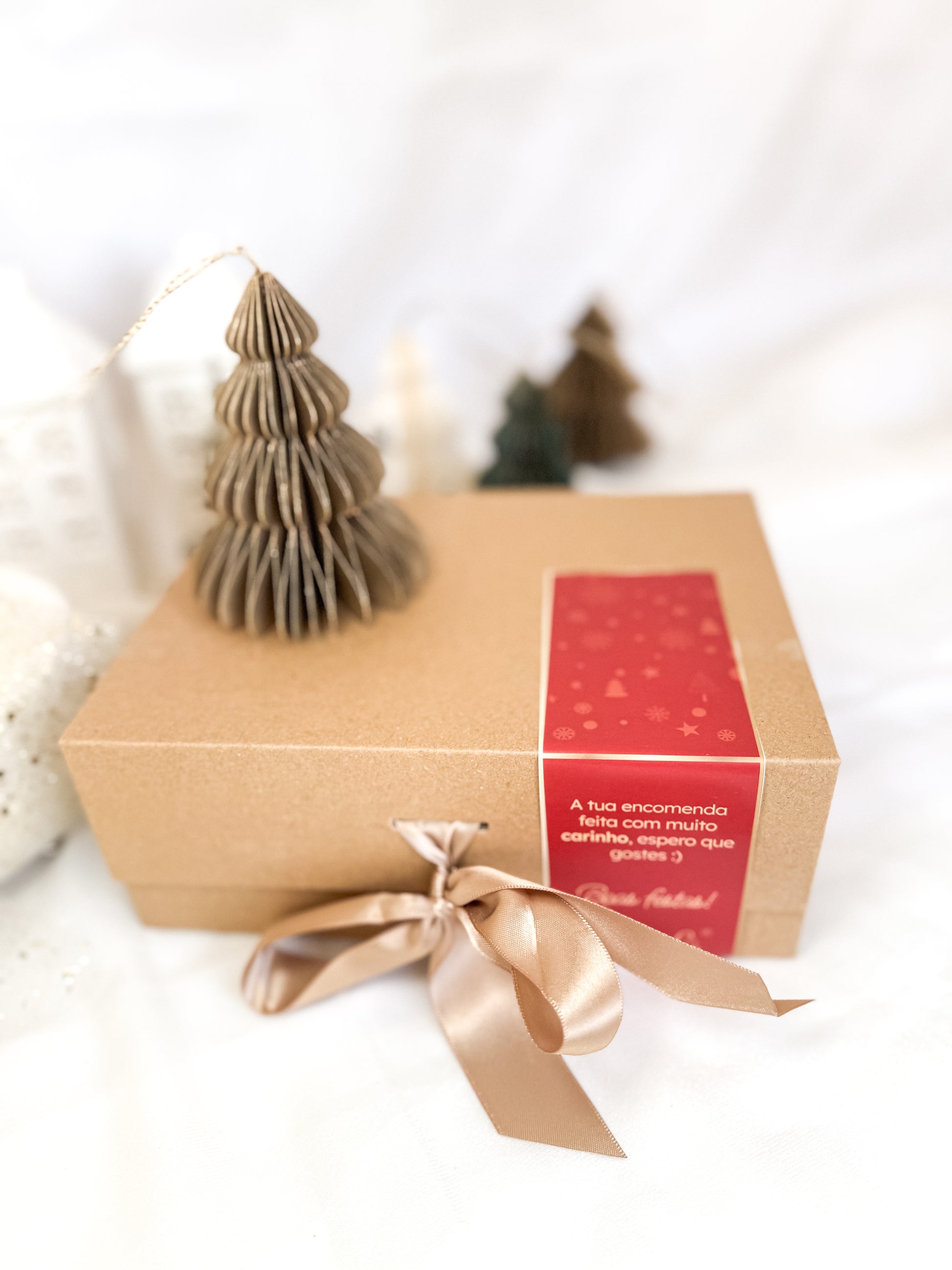 Box 5 Natal 2025  | 1 Vela de Cera de Soja + Prato + 1 Difusor