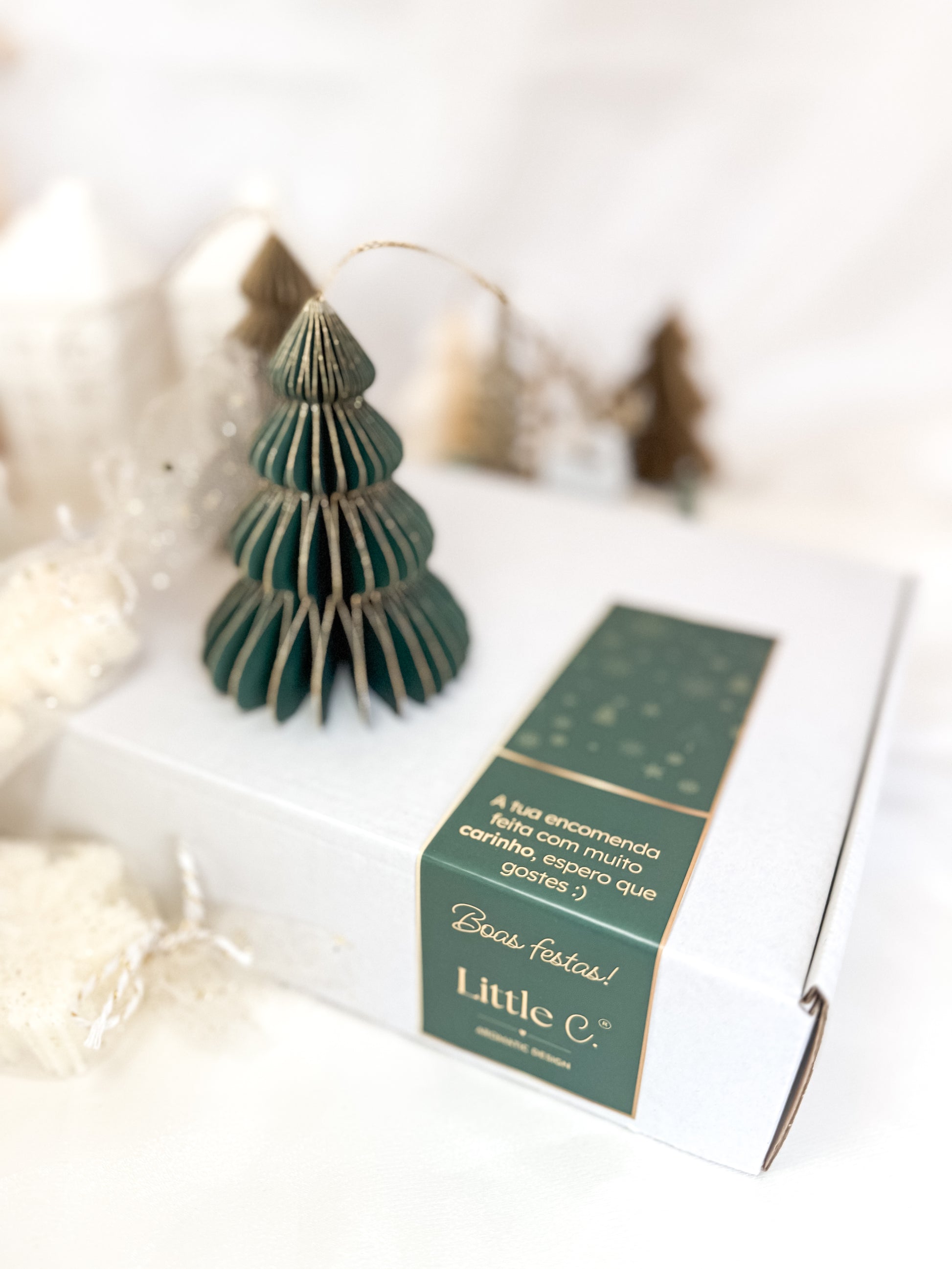 Box 3 Natal 2025  | Prato e 4 elementos cera de soja