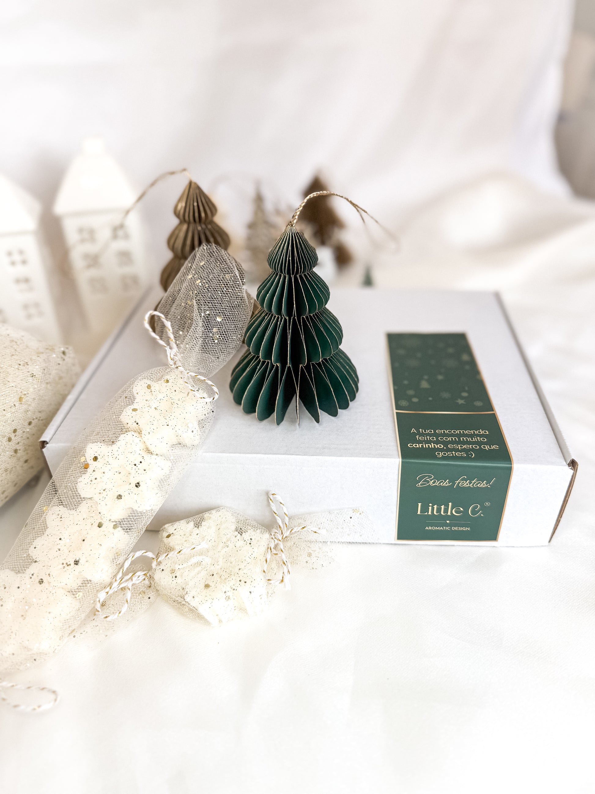 Box 3 Natal 2025  | Prato e 4 elementos cera de soja