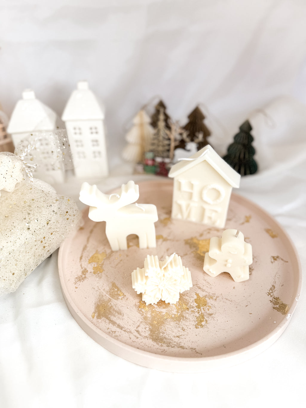 Box 3 Natal 2025  | Prato e 4 elementos cera de soja