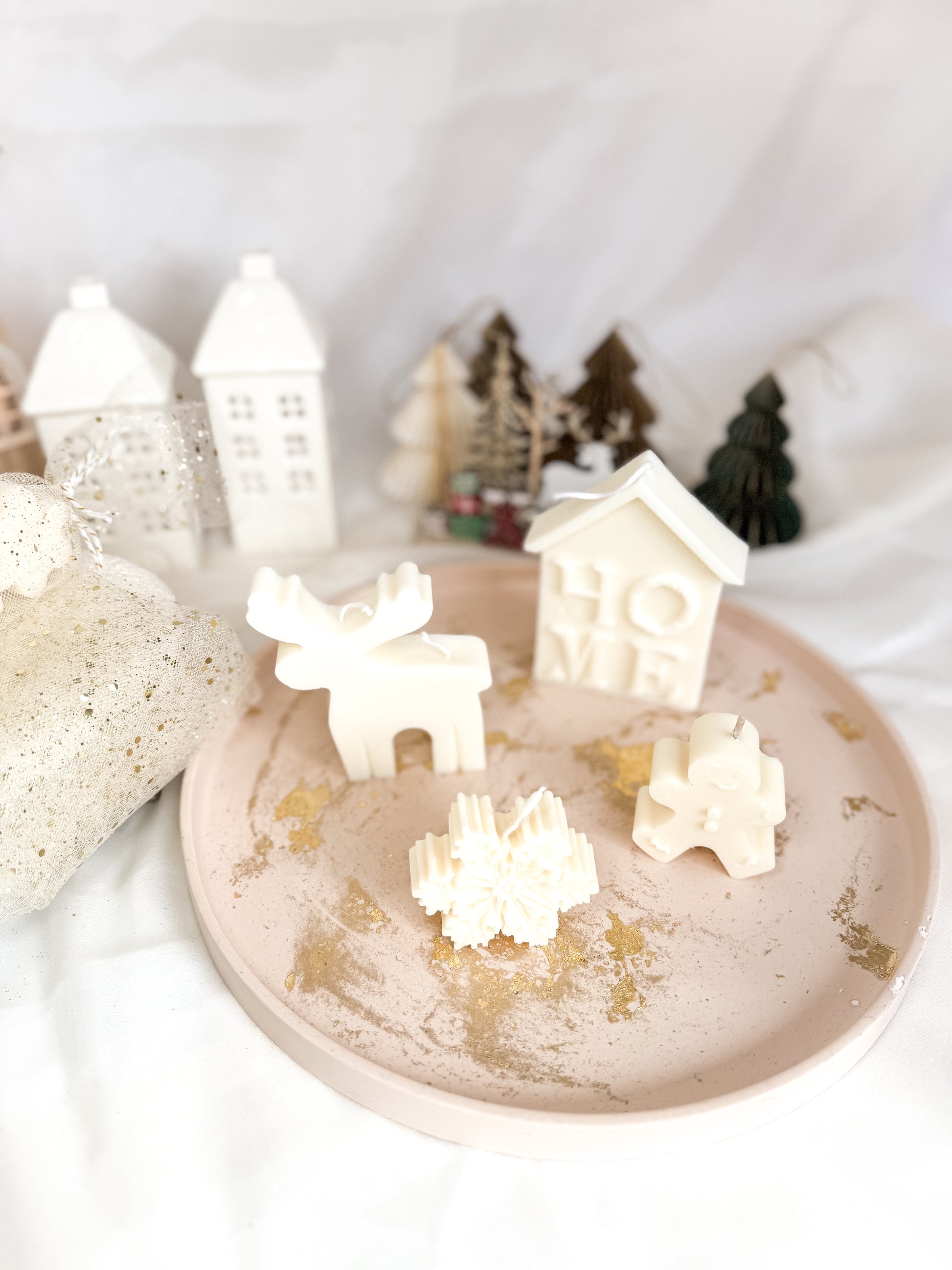 Box 3 Natal 2025  | Prato e 4 elementos cera de soja