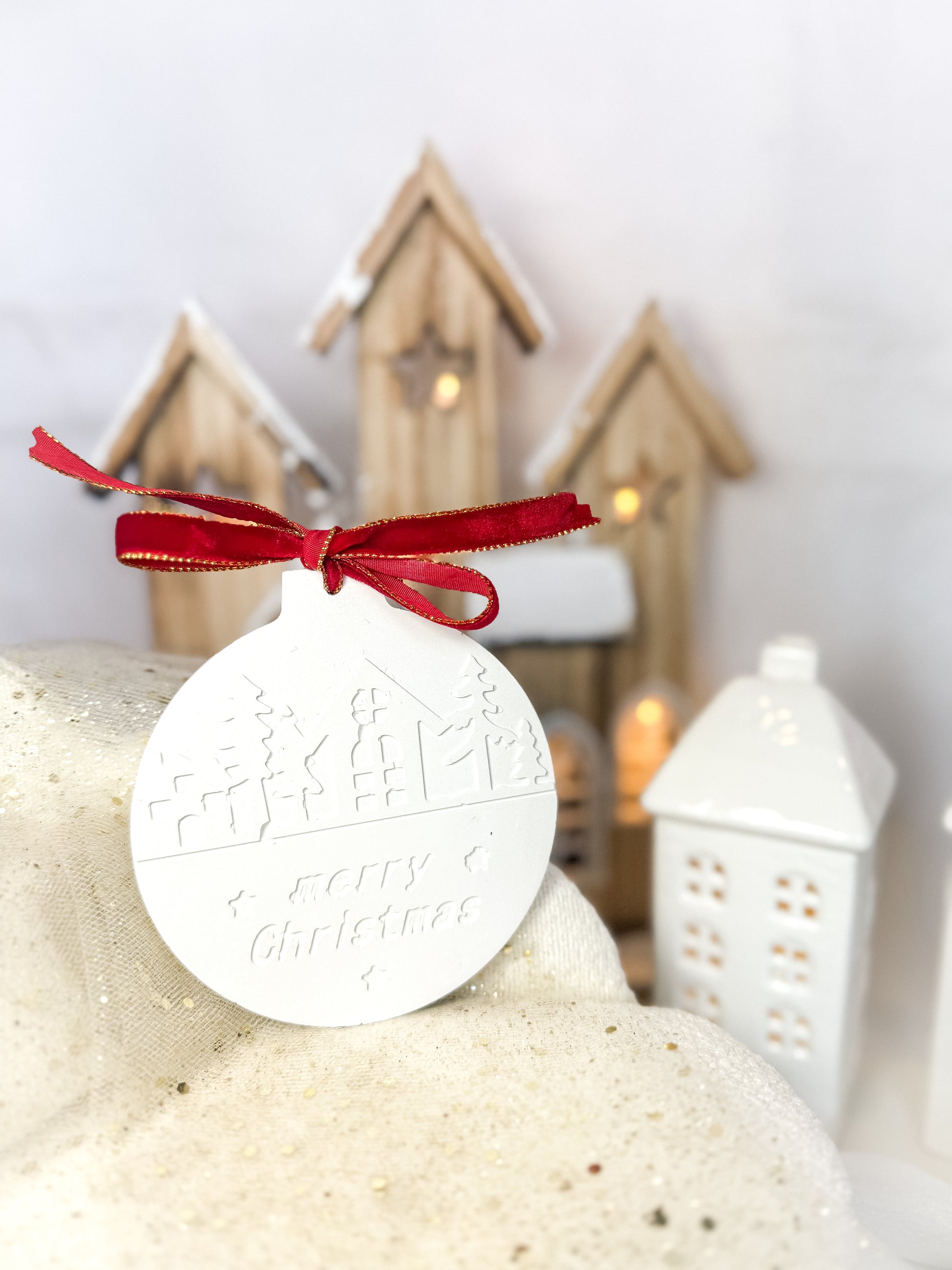 Bola Natal Merry Christmas | Cerâmica Perfumada